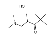 1-(dimethylamino)-2,4,4-trimethylpentan-3-one hydrochloride结构式