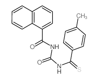 N-[(4-methylbenzenecarbothioyl)carbamoyl]naphthalene-1-carboxamide Structure