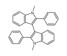 1-methyl-3-(1-methyl-2-phenylindol-3-yl)-2-phenylindole结构式