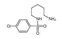 N-(5-aminopentyl)-4-chlorobenzenesulfonamide结构式