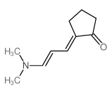 Cyclopentanone, 2-[3-(dimethylamino)-2-propen-1-ylidene]- Structure