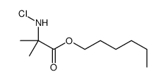 hexyl 2-(chloroamino)-2-methylpropanoate结构式