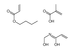 butyl prop-2-enoate,N-(hydroxymethyl)prop-2-enamide,2-methylprop-2-enoic acid Structure