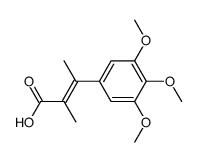 (E)-3,4,5-Trimethoxy-α,β-dimethylzimtsaeure结构式