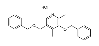 3-Benzyloxy-5-benzyloxymethyl-2,4-dimethyl-pyridine; hydrochloride Structure