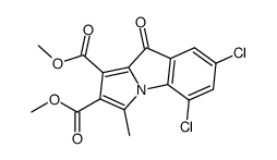 Dimethyl-9-oxo-5,7-dichloro-3-methyl-9H-pyrrolo<1,2-a>indol-1,2-dicarboxylat结构式