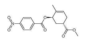 (4S,6R)-1-methyl-6-(4'-nitrobenzoyloxy)-4-(methoxycarbonyl)cyclohexene Structure