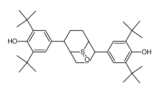 2,6-bis(3,5-di-tert-butyl-4-hydroxyphenyl)-9-thiabicyclo[3.3.1]nonane-9-oxide Structure