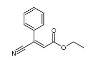 (E)-ethyl 3-cyano-3-phenylacrylate Structure