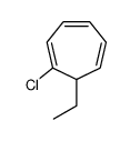1-chloro-7-ethylcyclohepta-1,3,5-triene结构式