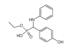 [(4-Hydroxy-phenyl)-phenylamino-methyl]-phosphonic acid monoethyl ester结构式
