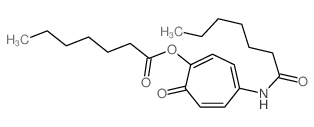 Heptanoicacid, 7-oxo-4-[(1-oxoheptyl)amino]-1,3,5-cycloheptatrien-1-yl ester picture