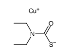 diethyl-thiocarbamic acid , copper (I)-salt结构式