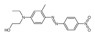 2-[ethyl[3-methyl-4-[(4-nitrophenyl)azo]phenyl]amino]ethanol结构式