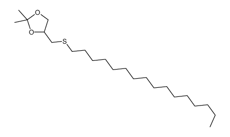 4-(hexadecylsulfanylmethyl)-2,2-dimethyl-1,3-dioxolane结构式