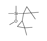 [1-(2,2-dimethylcyclopropyl)-2,2-dimethylcyclopropyl]-methoxy-dimethylsilane结构式
