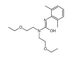 3-(2,6-dimethylphenyl)-1,1-bis(2-ethoxyethyl)urea结构式