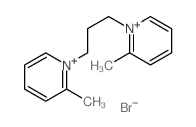 Pyridinium, 1,1'-(1,3-propanediyl)bis[2-methyl-,dibromide (9CI)结构式