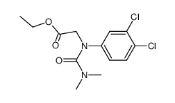 [1-(3,4-Dichloro-phenyl)-3,3-dimethyl-ureido]-acetic acid ethyl ester Structure