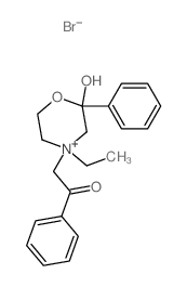 2-(4-ethyl-2-hydroxy-2-phenyl-1-oxa-4-azoniacyclohex-4-yl)-1-phenyl-ethanone Structure