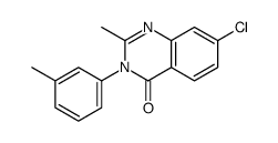 7-chloro-2-methyl-3-(3-methylphenyl)quinazolin-4-one Structure