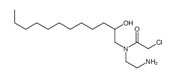 N-(2-aminoethyl)-2-chloro-N-(2-hydroxydodecyl)acetamide Structure