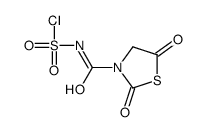 N-(2,5-dioxo-1,3-thiazolidine-3-carbonyl)sulfamoyl chloride Structure