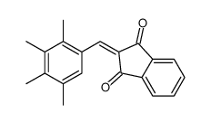 2-[(2,3,4,5-tetramethylphenyl)methylidene]indene-1,3-dione Structure