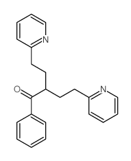 1-phenyl-4-pyridin-2-yl-2-(2-pyridin-2-ylethyl)butan-1-one结构式