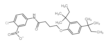 N-(4-CHLORO-3-NITROPHENYL)-4-(2,4-DI-TERT-PENTYLPHENOXY)BUTANAMIDE Structure