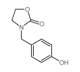 3-[(4-hydroxyphenyl)methyl]oxazolidin-2-one结构式