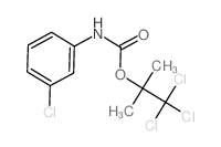 Carbamic acid,(3-chlorophenyl)-, 2,2,2-trichloro-1,1-dimethylethyl ester (9CI) Structure