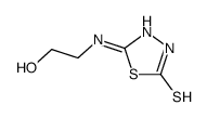 5-(2-hydroxyethylamino)-3H-1,3,4-thiadiazole-2-thione结构式