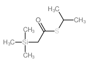 Ethanethioic acid,2-(trimethylsilyl)-, S-(1-methylethyl) ester Structure