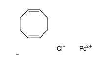 氯(1,5-环辛二烯)甲基钯(II)结构式