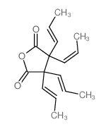 3,3,4,4-tetrakis(prop-1-enyl)oxolane-2,5-dione结构式