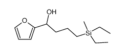 4-(Diethyl-methyl-silanyl)-1-furan-2-yl-butan-1-ol结构式