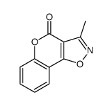 3-methyl-4H-chromeno[3,4-d]isoxazol-4-one Structure