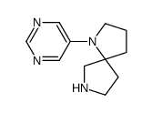 1-pyrimidin-5-yl-1,7-diazaspiro[4.4]nonane结构式