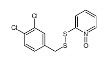 2-[(3,4-dichlorophenyl)methyldisulfanyl]-1-oxidopyridin-1-ium结构式