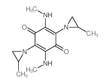 2,5-Cyclohexadiene-1,4-dione,2,5-bis(methylamino)-3,6-bis(2-methyl-1-aziridinyl)- structure