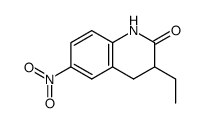 2(1H)-Quinolinone,3-ethyl-3,4-dihydro-6-nitro-(9CI)结构式