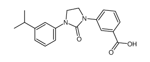 3-[2-oxo-3-(3-propan-2-ylphenyl)imidazolidin-1-yl]benzoic acid Structure