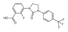 2-fluoro-3-[2-oxo-3-(4-trifluoromethyl-phenyl)-imidazolidin-1-yl]-benzoic acid Structure