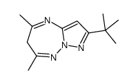 2-tert-butyl-5,7-dimethyl-6H-pyrazolo[1,5-b][1,2,4]triazepine结构式