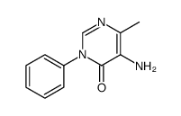 5-amino-6-methyl-3-phenylpyrimidin-4-one结构式