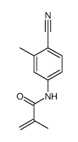 N-(4-cyano-3-methylphenyl)-2-methylprop-2-enamide结构式