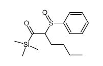2-(phenylsulfinyl)-1-(trimethylsilyl)hexan-1-one Structure