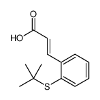 3-(2-tert-butylsulfanylphenyl)prop-2-enoic acid结构式