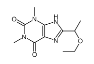 8-(1-ethoxyethyl)-1,3-dimethyl-7H-purine-2,6-dione结构式